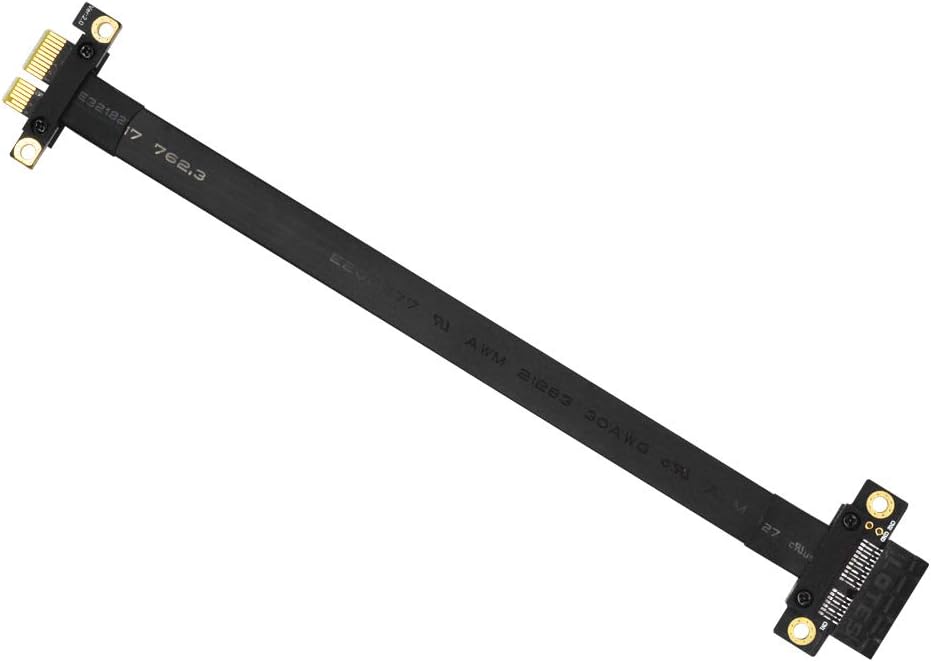 PCI-e 36PIN 1X Extender Extension Cable with Gold-Plated Connector (180 Degree 20cm) Pack of 2 Y70076