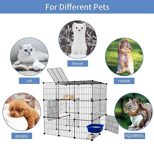 3-Tier Metal Wire Cat Cage B940