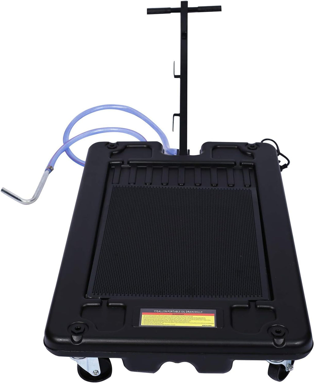 17 Gallon Low Profile Oil Drain Pan with Electric Pump J5622