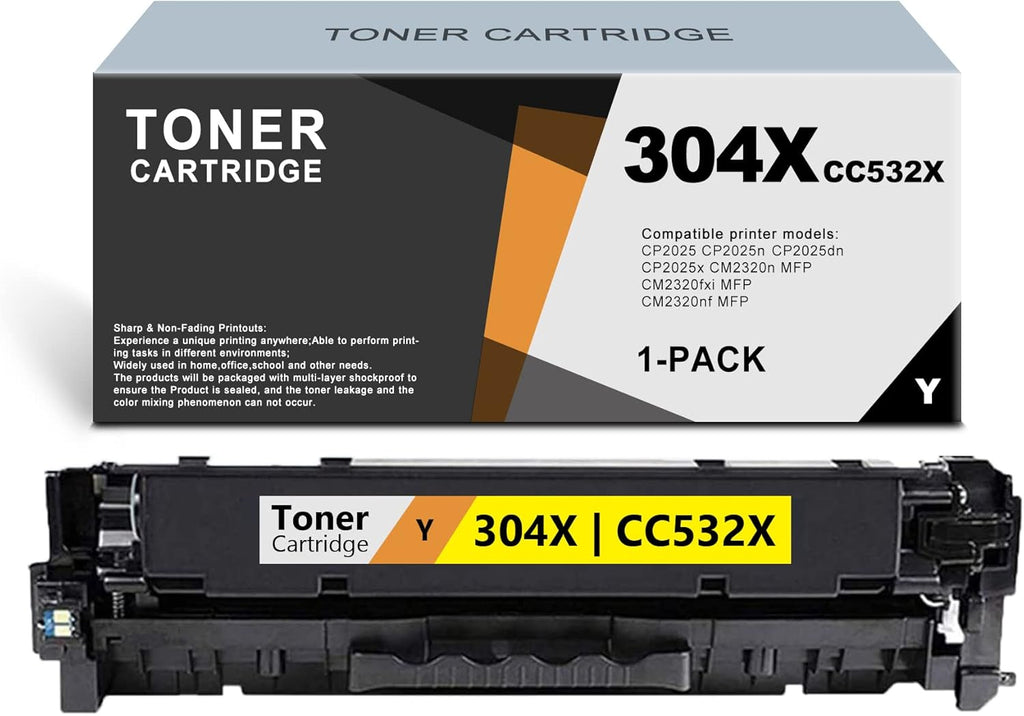 High Yield Yellow Toner Cartridge for HP CP2025 CM2320 Printer J4898