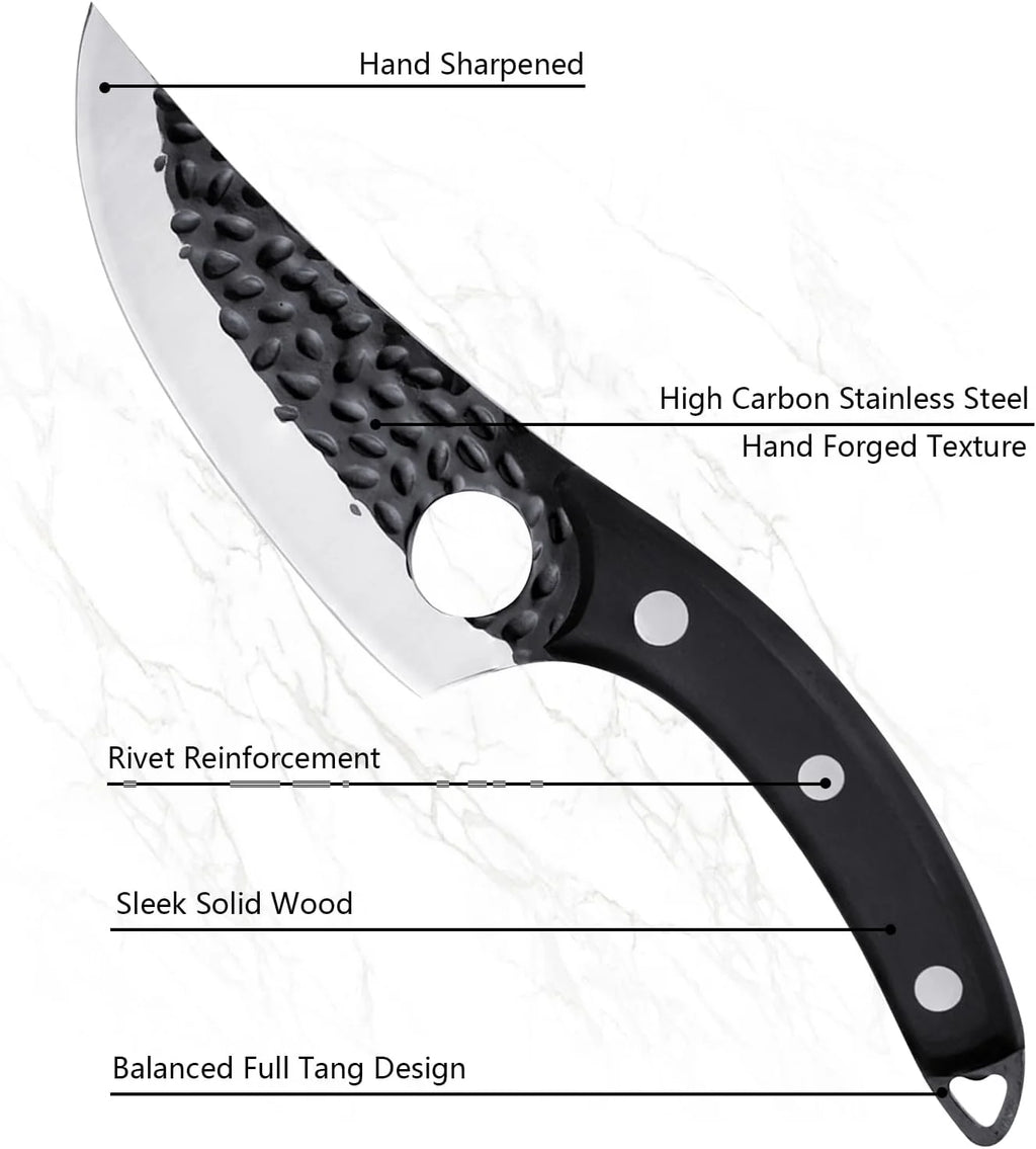 Black High Carbon Steel Boning Knife N233