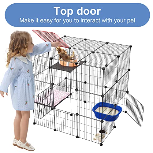 3-Tier Metal Wire Cat Cage B940