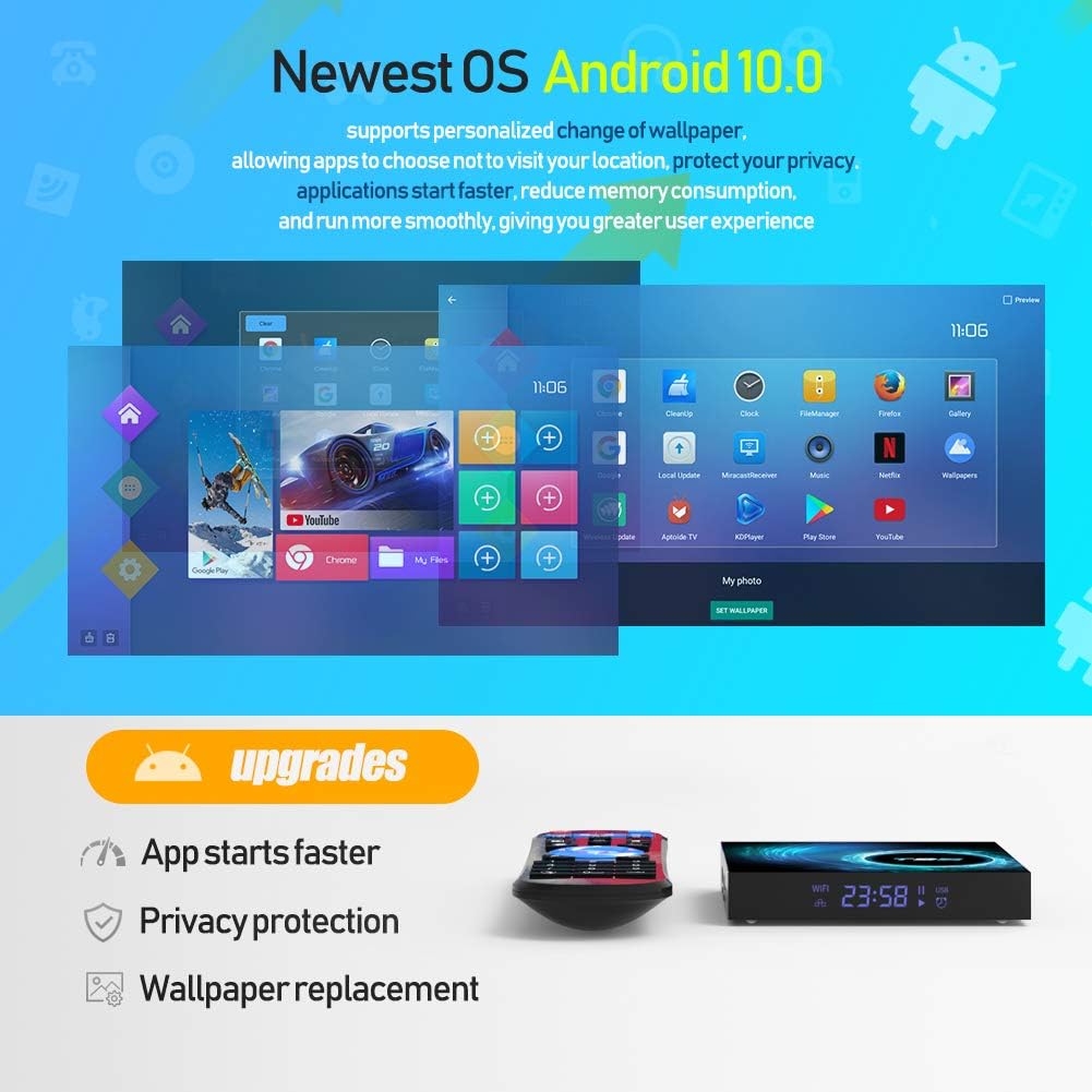 Android 10.0 Smart TV Box 4GB RAM 32GB eMMC V2120