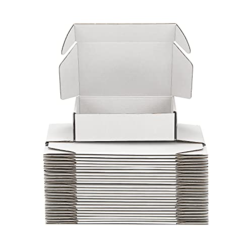 White Corrugated Cardboard Boxes Set of 25 U169431