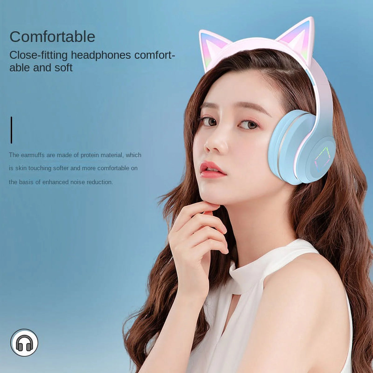 Wireless Bluetooth Gaming Headphones with Microphone F36516