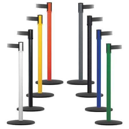 Blue Barrier Post with Belt, 7-1/2 ft. L X467903