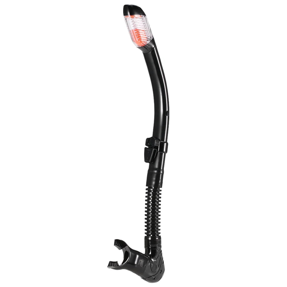 Freediving Snorkel Set with Tempered Glass Lens Goggles H730422