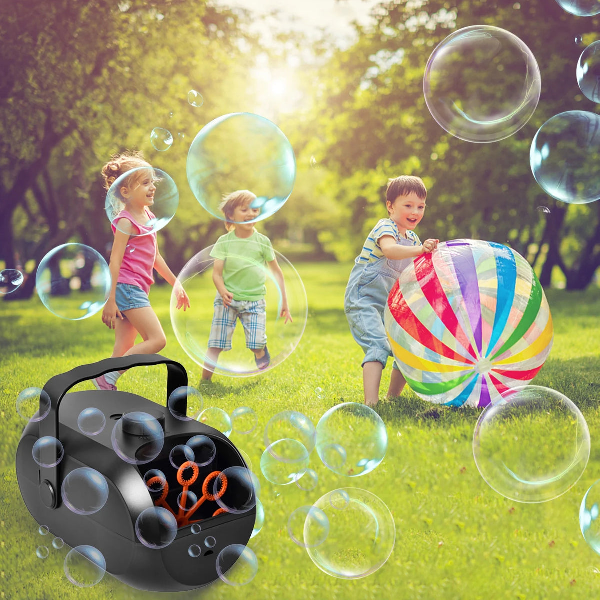 Portable Rechargeable Bubble Machine Y54970