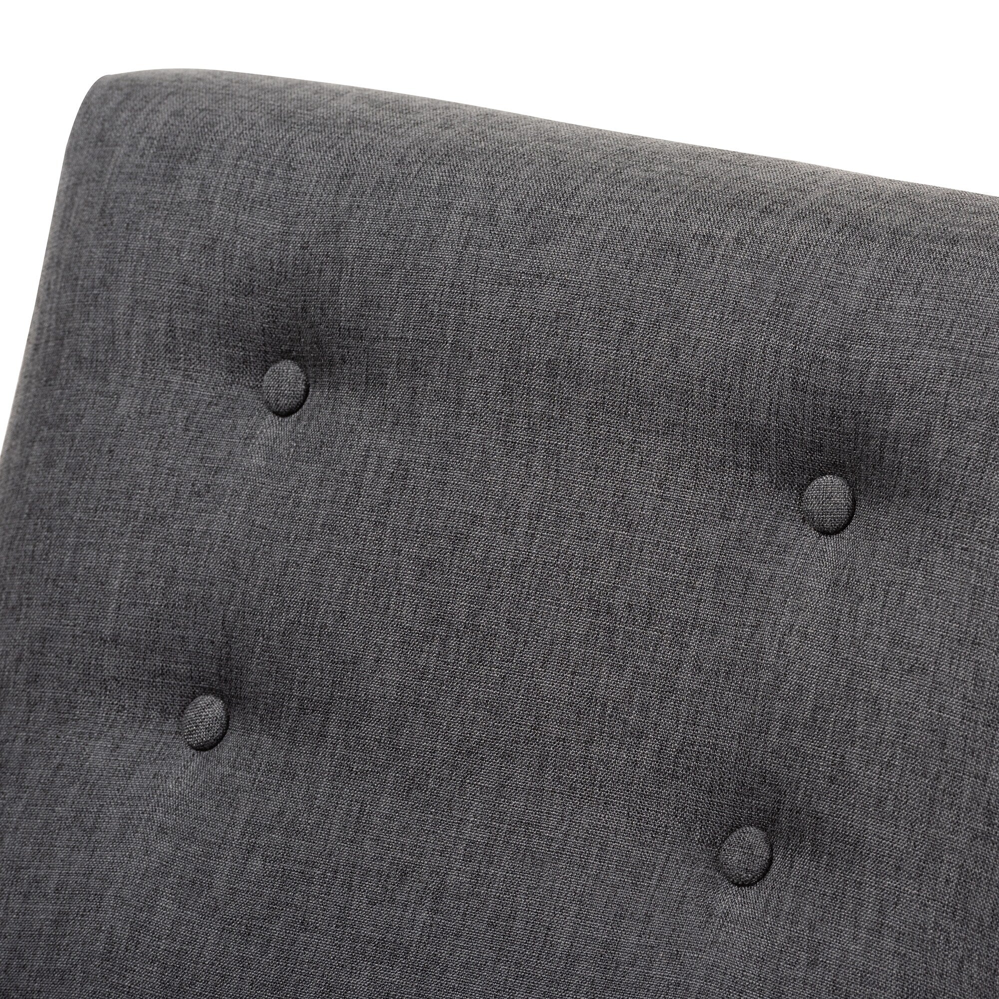 Charcoal Fabric Lounge Chair S19482