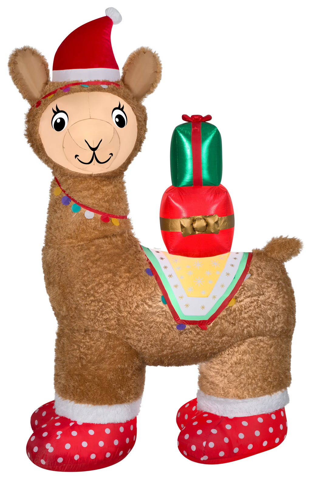 7FT Pre-Lit LED Airblown Alpaca Christmas Inflatable L938