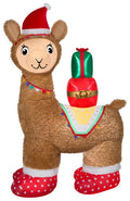 7FT Pre-Lit LED Airblown Alpaca Christmas Inflatable L938
