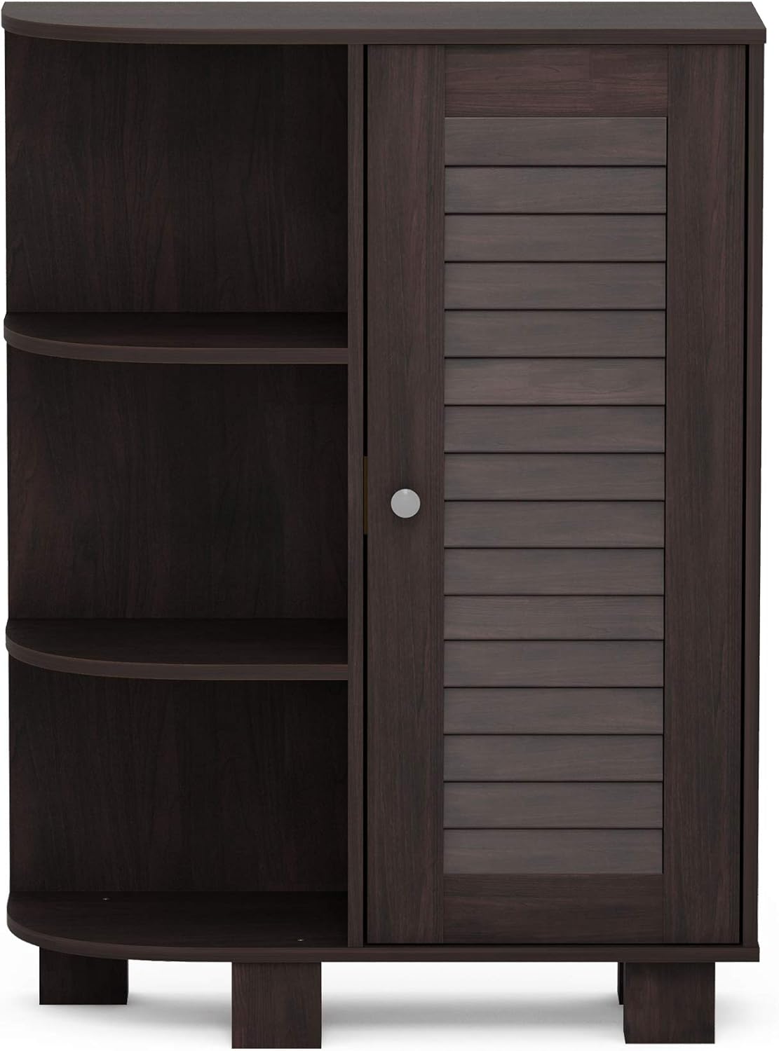White Louver Door Storage Cabinet Pack of 2 I871