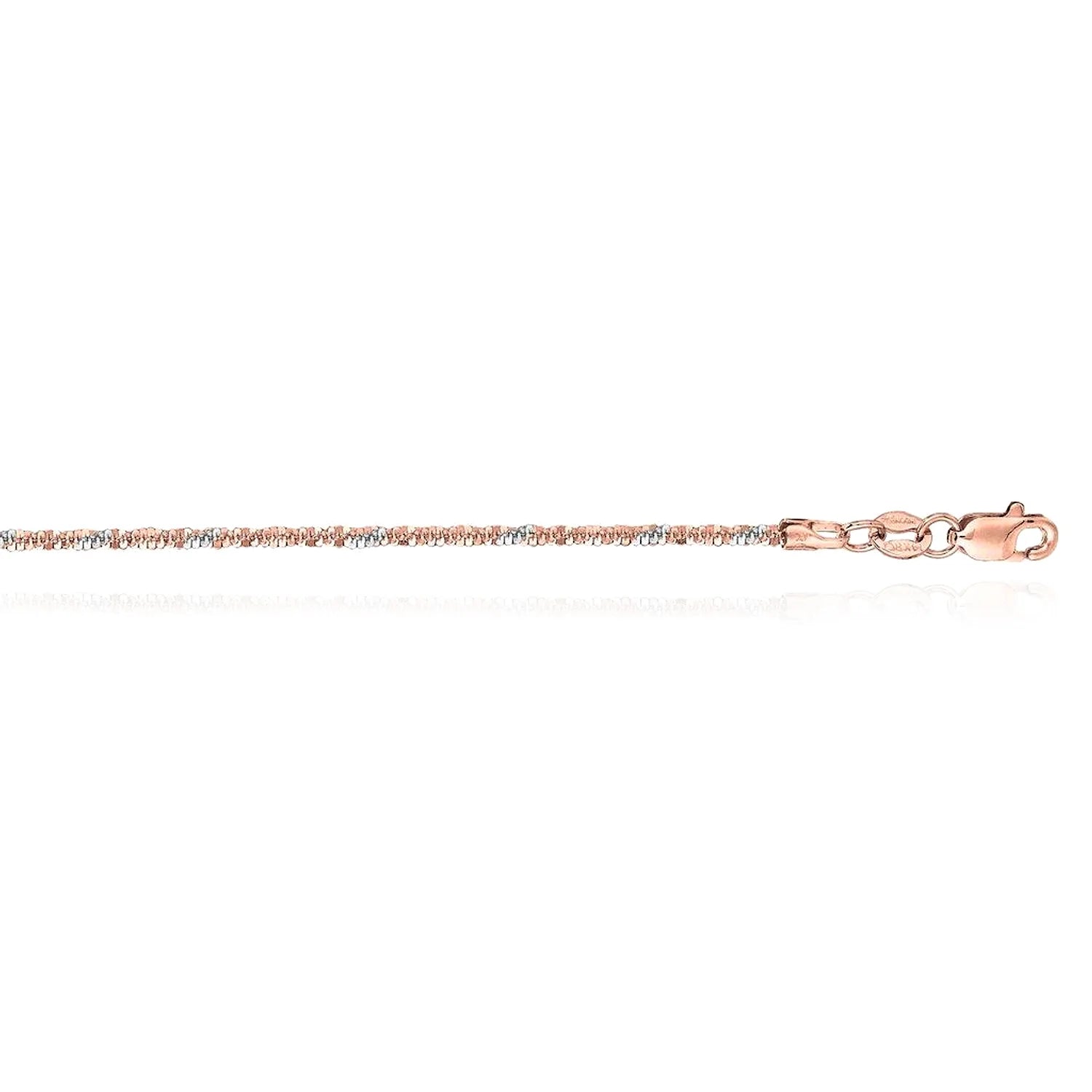 14K Gold 1.5mm Diamond-Cut Chain 16"-20" Z417