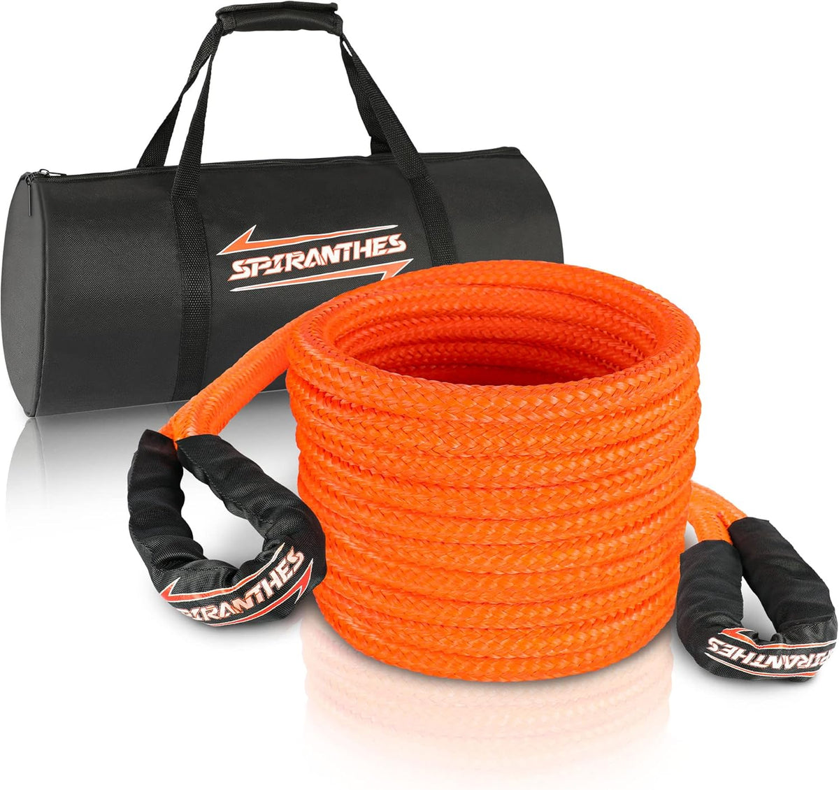 3/4" x 30' Kinetic Recovery Tow Rope, Orange, 27600lbs, Pack of 2 F71386
