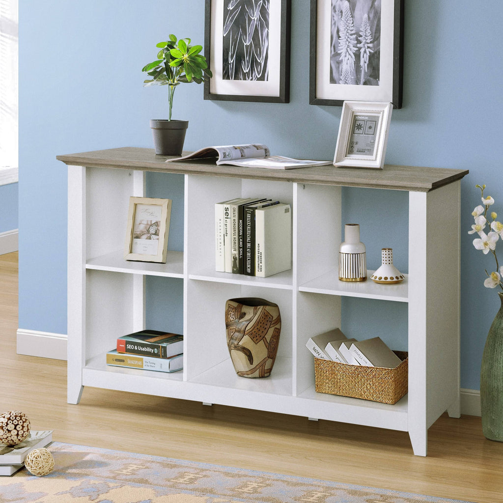 White 6-Cube Bookcase R79348
