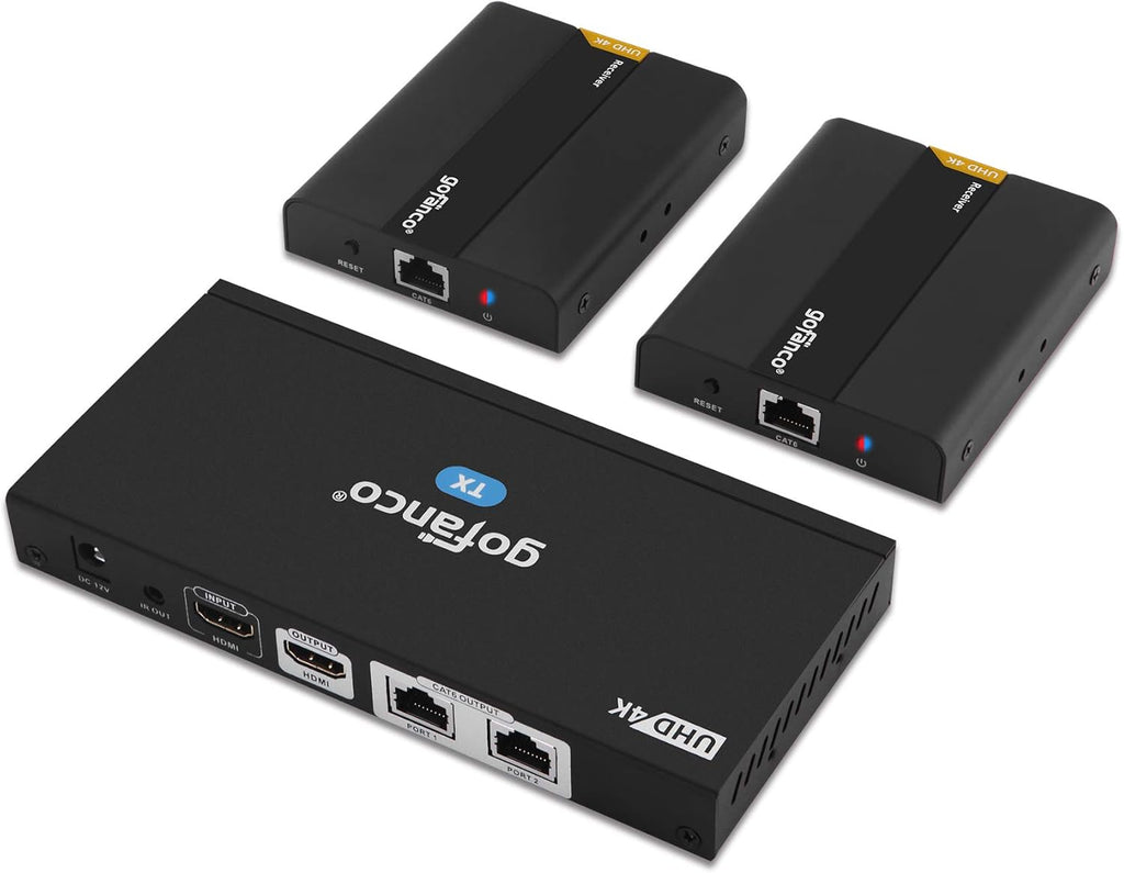 1x2 HDMI Extender Splitter Full HD 1080p Over Ethernet Cable with HDMI Loopout W223