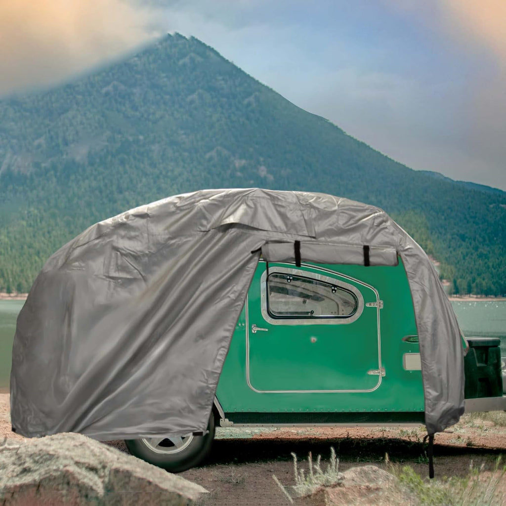Silver Waterproof Teardrop Trailer Cover T17134