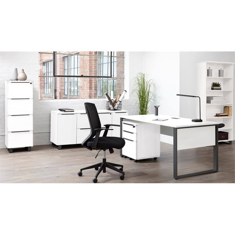 White Bookcase M695
