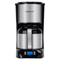 Black Stainless Steel Thermal Coffee Maker with Timer and Reusable Filter Z97753
