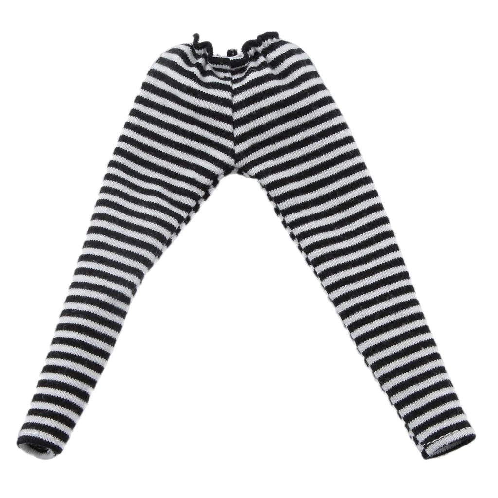 Stripe Tights Leggings for 1:6 Doll Blythe Clothes Q8307