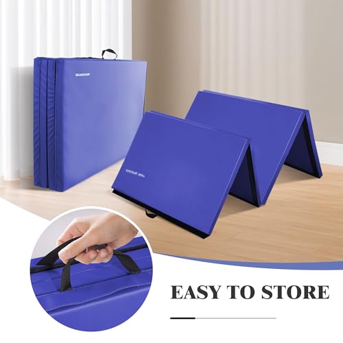 Blue 4'x8'x2" Extra Thick Gymnastics Mat X1112