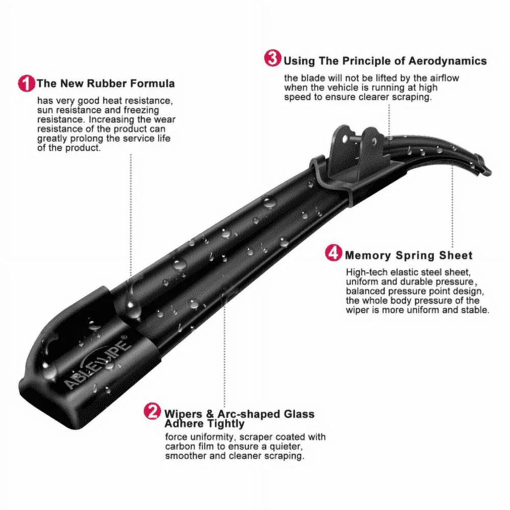 Windshield Wiper Blades 24" + 21" Set of 2 Z817323