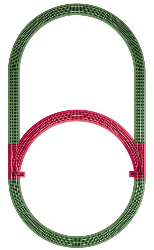 O FasTrack Inner Passing Loop Add-On Track Pack L3561