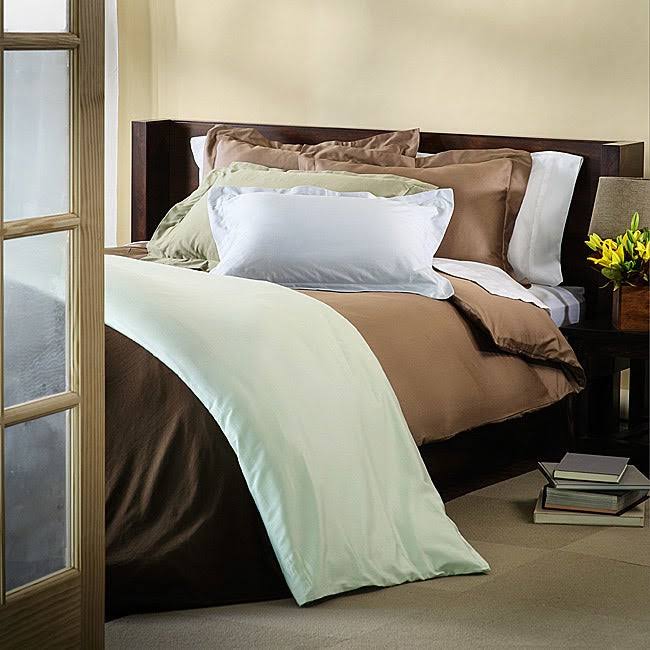 Ivory Queen/Full Down Alternative Comforter with Cotton Duvet Cover Set M2430