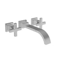 Satin Nickel Wall Mount Lavatory Faucet K7639