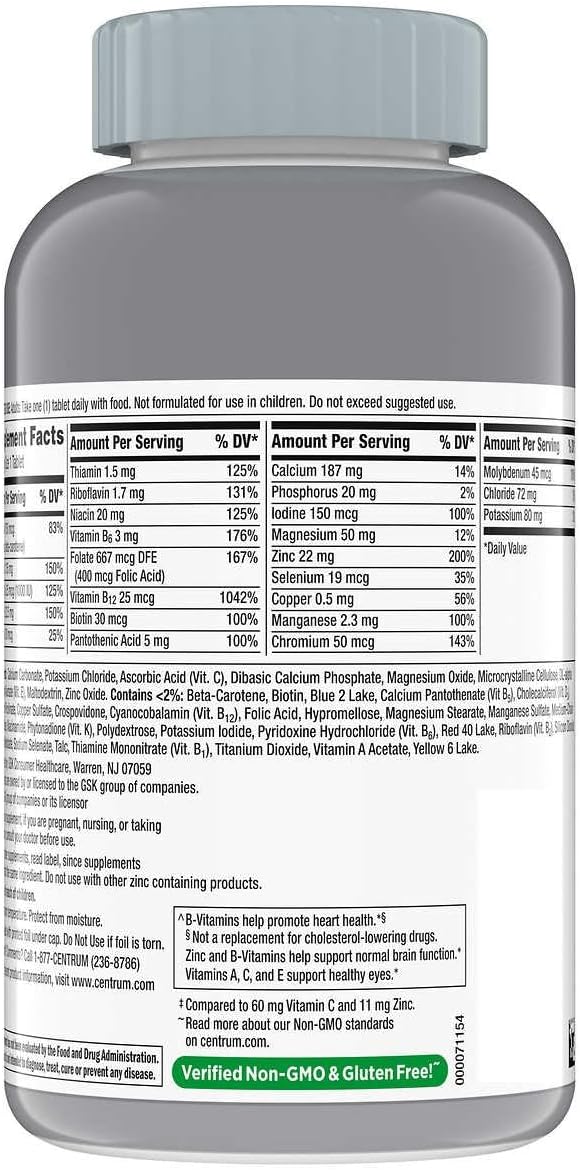 325 Tablets Multivitamin Supplement with Vitamin D3, B Vitamins P778109
