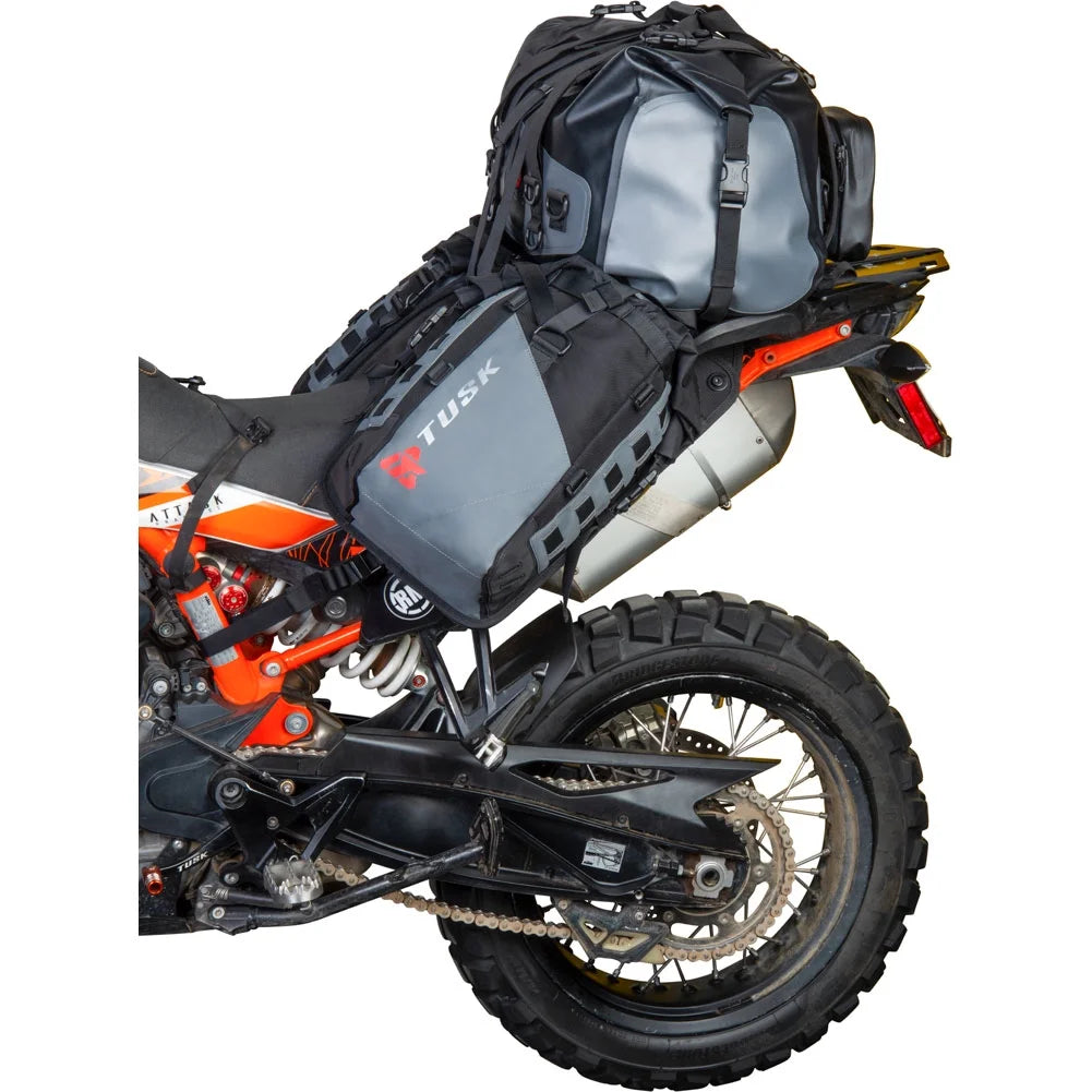 Rackless Luggage System with Medium Dry Duffel Tail Bag Standard Heat Shield A5350