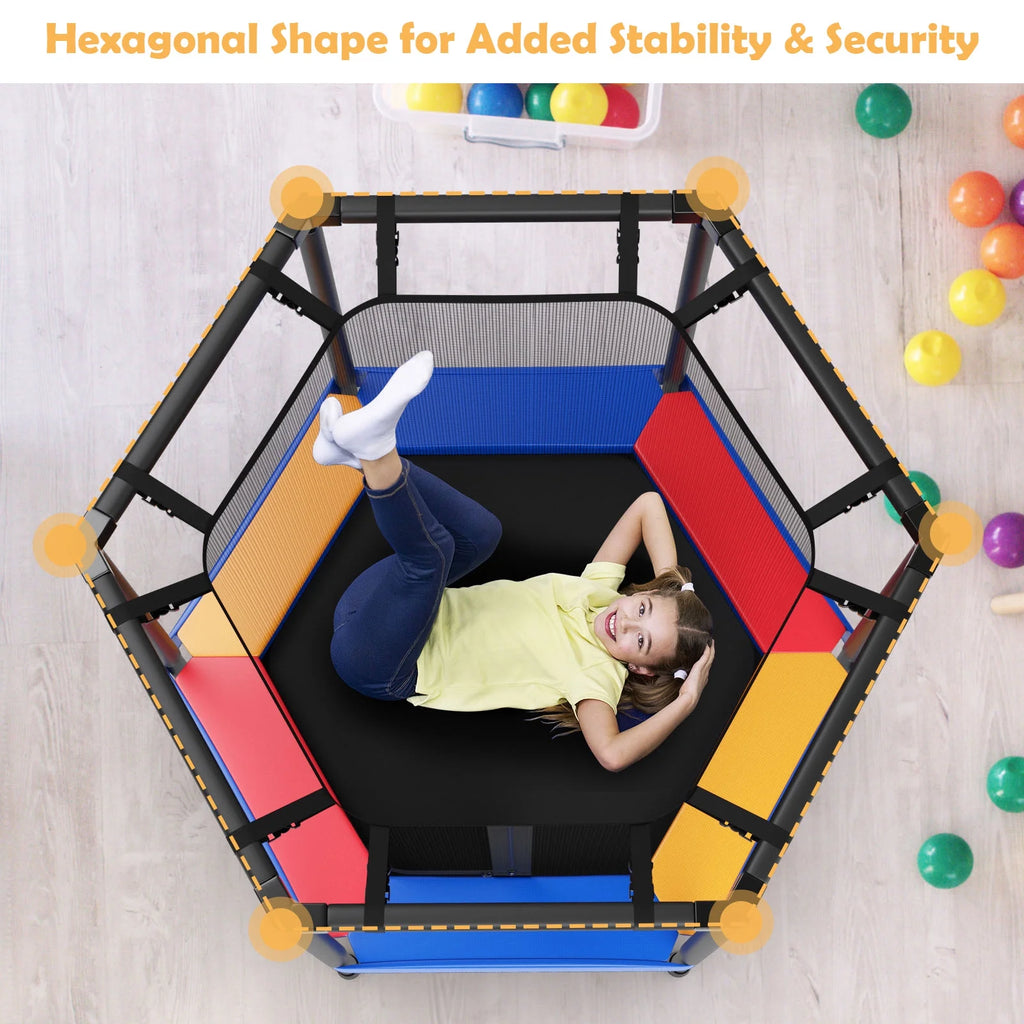 48’’ Hexagonal Shape Toddler Trampoline M860144