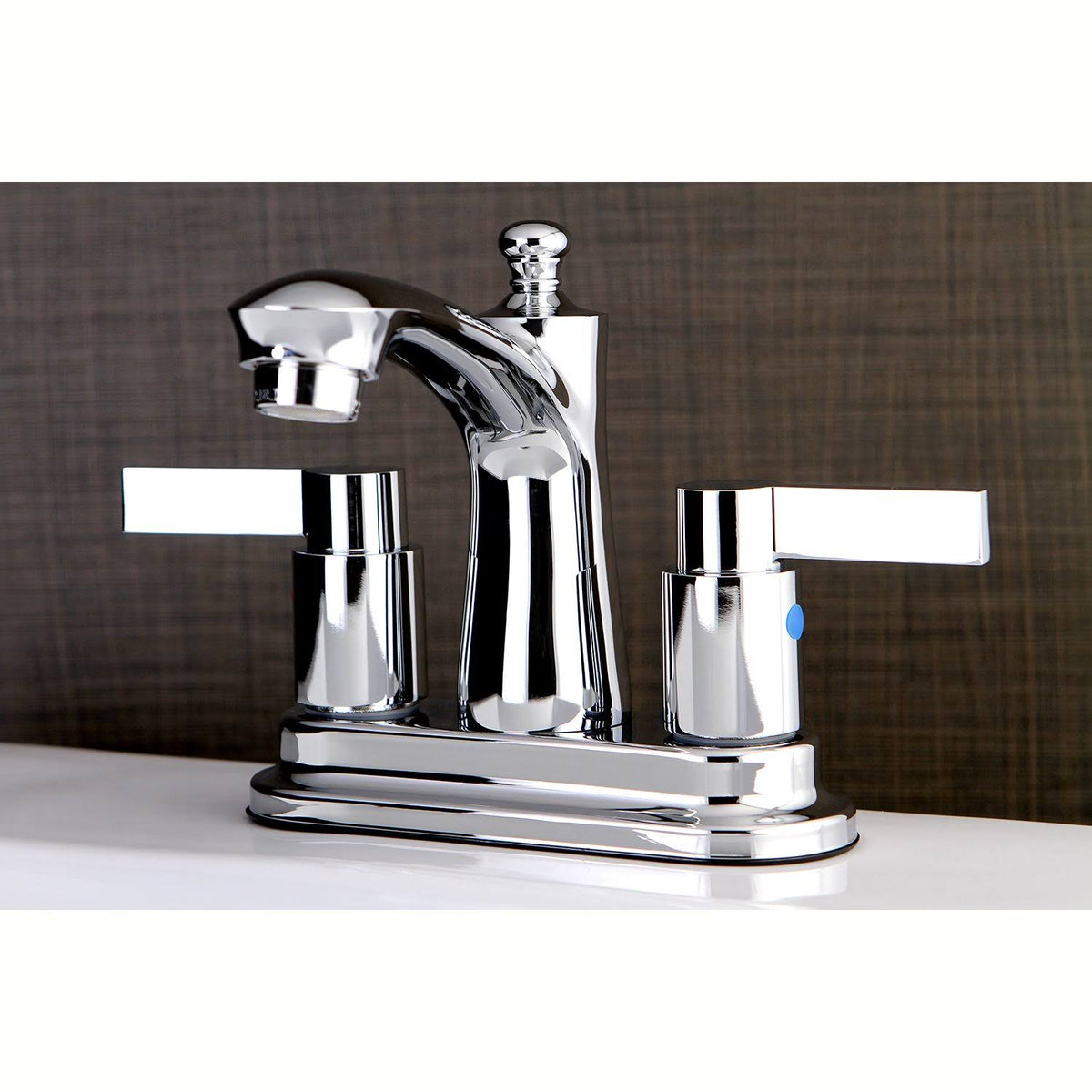 4x22 Centerset Bathroom Faucet, Polished Chrome I1977