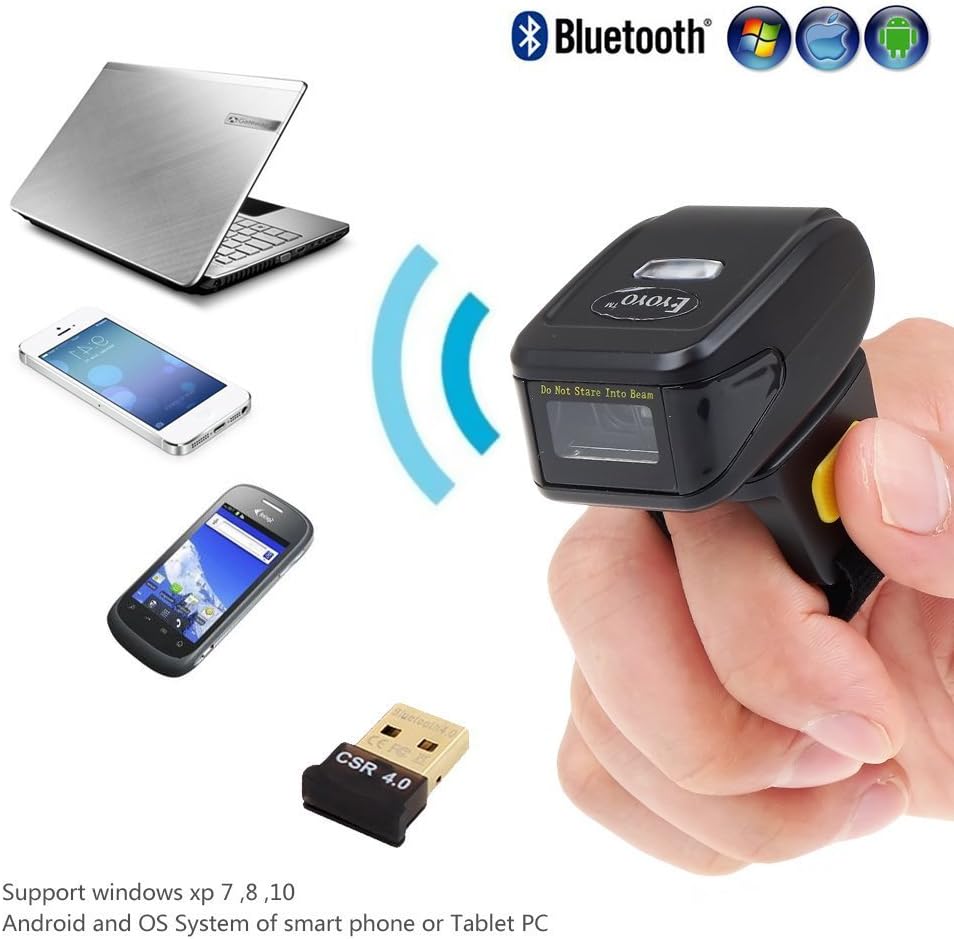 2D Bluetooth Ring Barcode Scanner I2105
