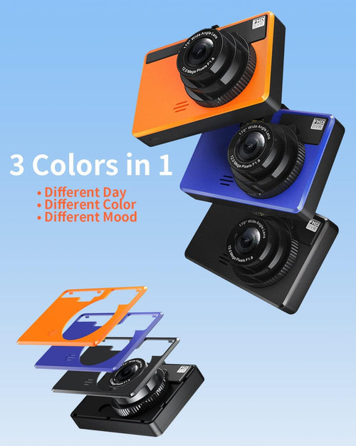 1080P Full HD Dash Cam with 170° Wide Angle, Pack of 2 W14183