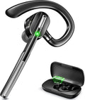 Bluetooth Headset V5.1 Wireless Earpiece with Charging Case, Noise Canceling Mic, Pack of 2 F920