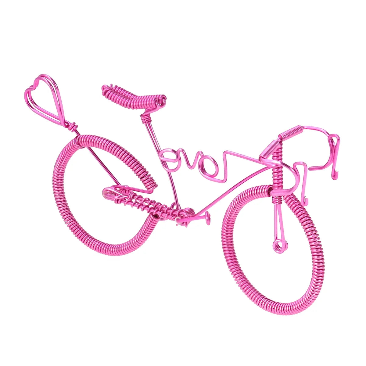 Pink Metal Figurine Home Decoration Ornaments F984014