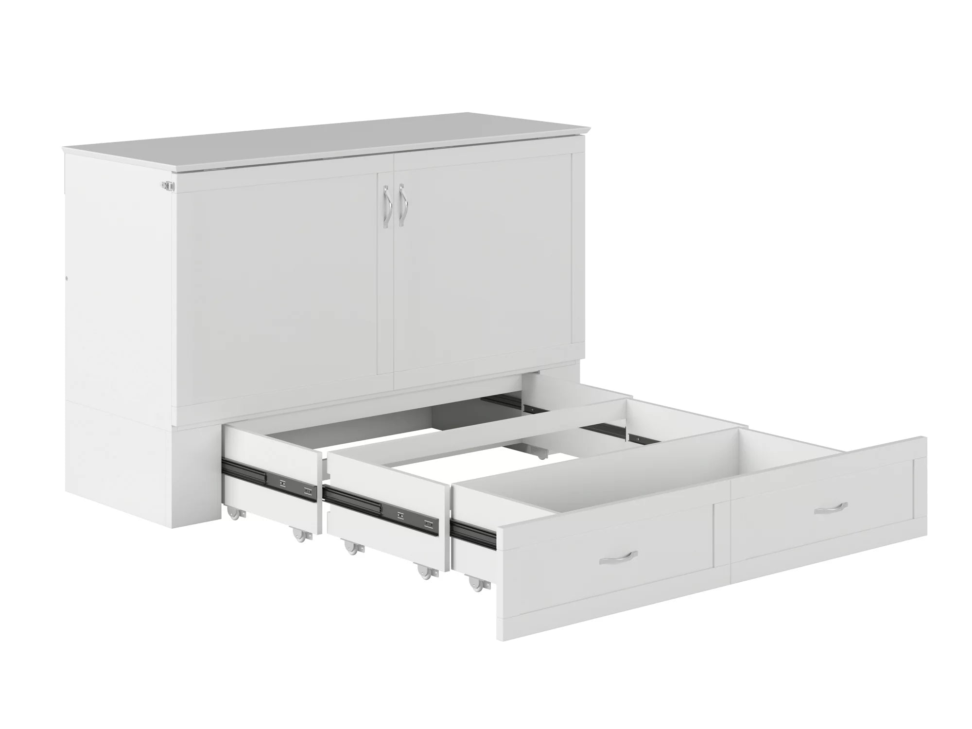 Queen White Murphy Bed Chest P74691
