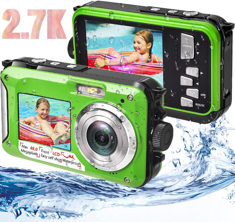 Waterproof Digital Camera 2.7K 48MP with Dual Screen M59591