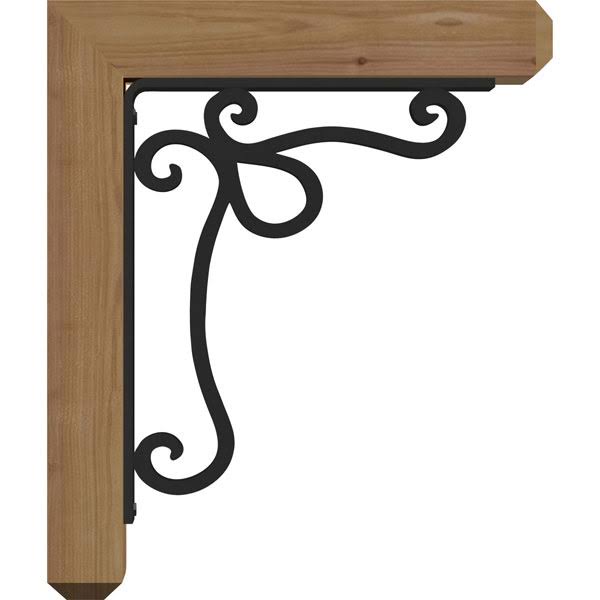 Orleans Craftsman Ironcrest Smooth Bracket, Western Red Cedar N4841