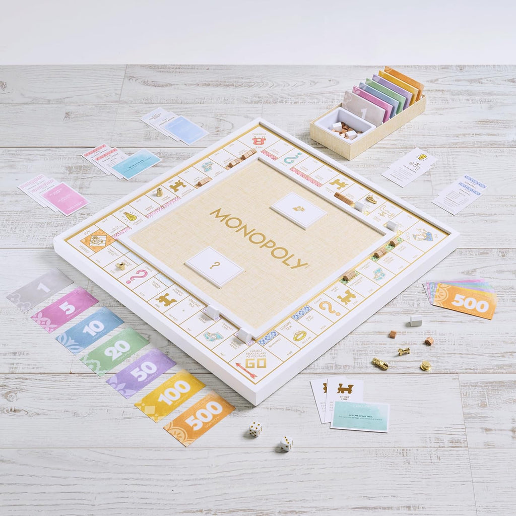 Monopoly Bianco Edition with Wood Game Board V10048