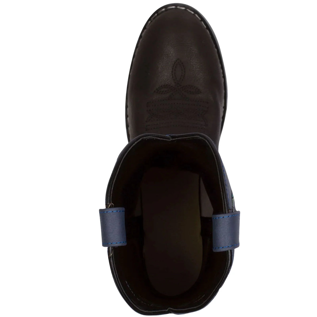 Black/Blue Kids Western Boots G392803