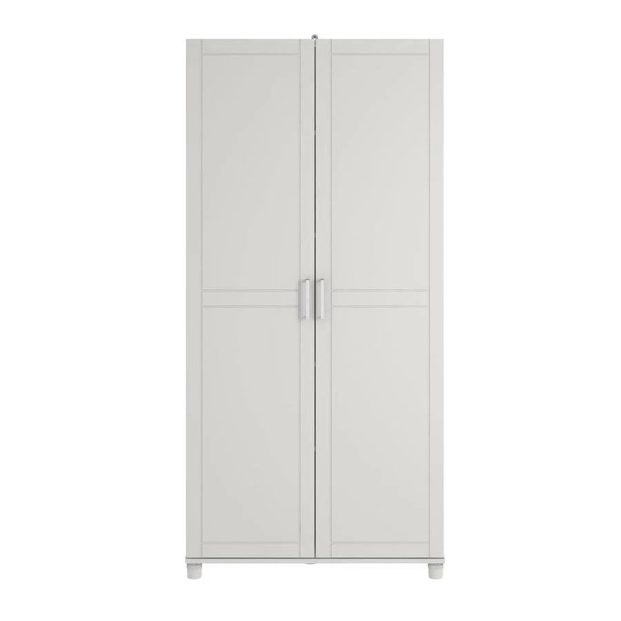 White Utility Storage Cabinet Y119
