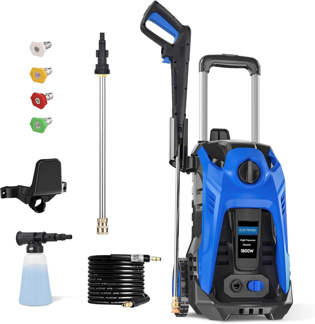 3500 PSI 2.6 GPM Electric Pressure Washer with Foam Cannon and Hose Reel R619802