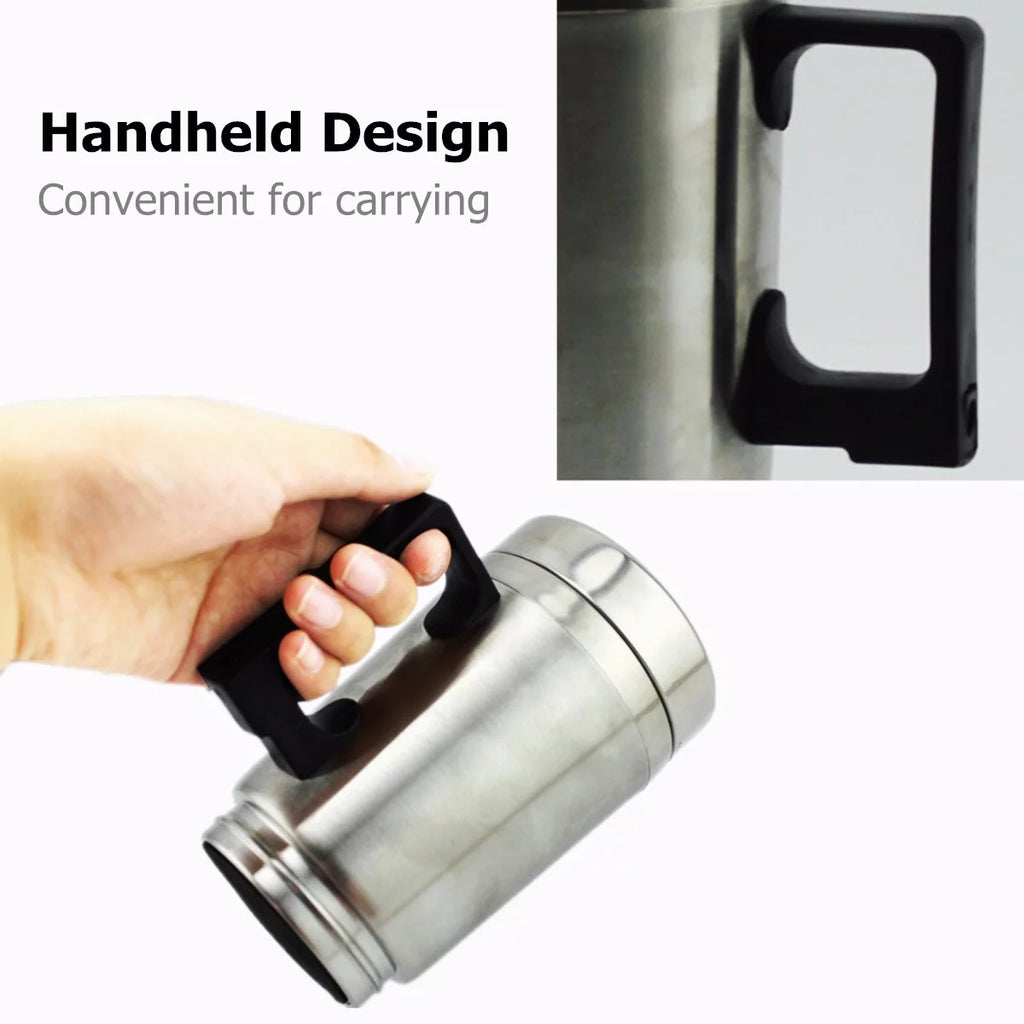 Stainless Steel 500ml Car Heating Cup with Anti-Spill Lid W194