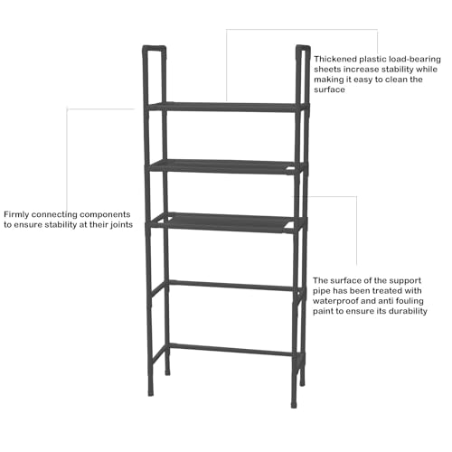Stainless Steel 3-Layer Bathroom Shelves K719975