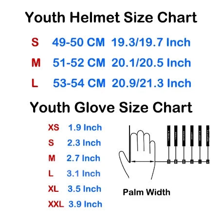 Youth Kids Motorcycle Full Face Helmet Red L403413