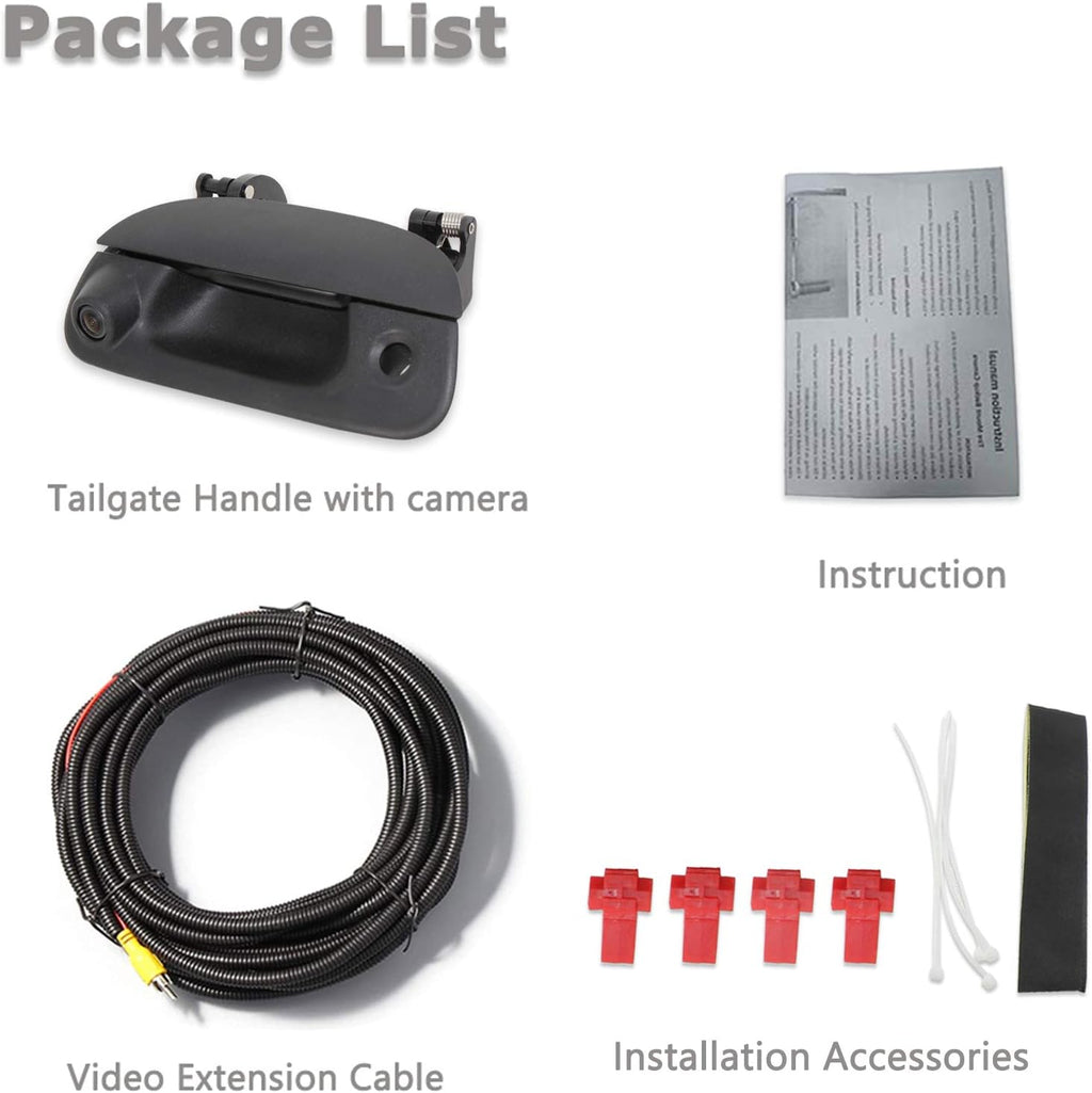 Tailgate Handle Backup Rear View Camera S858203