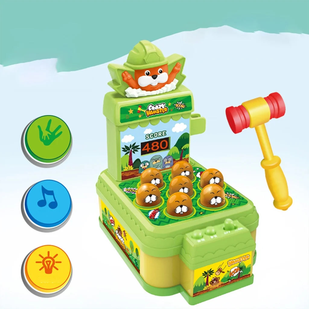 Mini Coin-operated Pound Arcade Game Machine With one Hammers Toy Y895