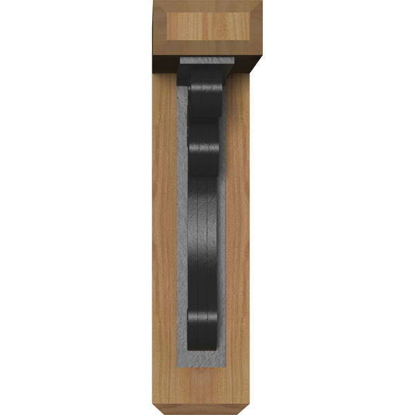Orleans Craftsman Ironcrest Smooth Bracket, Western Red Cedar N4841